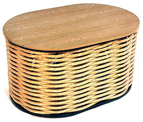 Садовый плетеный кофейный журнальный стол DeckWOOD BASIS для лаунж-зоны из полимерной лозы 