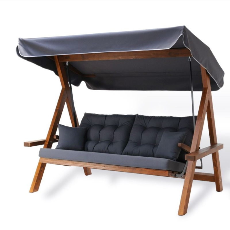 Деревянные садовые качели Aida Swings LYON 2400 CUSHION & CANOPY