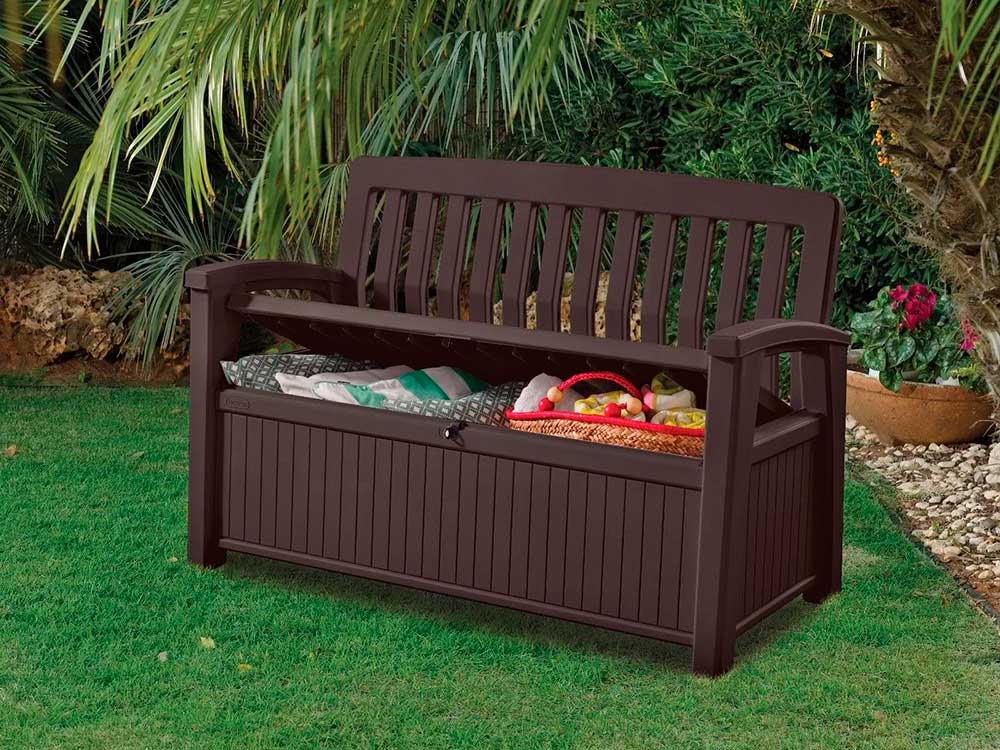 Садовая лавка для хранения вещей Keter PATIO BENCH