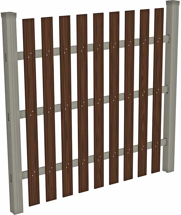 Вертикальный штакетник ПОЛИСАД 2,5х1,3м HILST