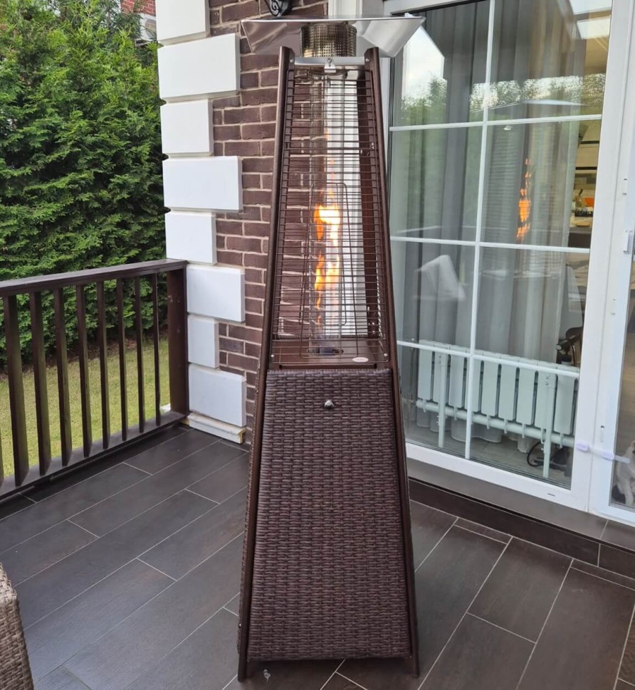 Уличный газовый обогреватель WWT 13I ROTANG Brown mini 1.8m